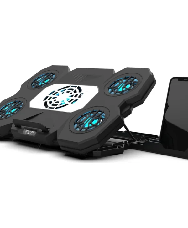 Inca INC-614GMS Cooling Pad για Laptop έως 17" με 4 Ανεμιστήρες και Φωτισμό INC-614GMS