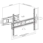 Manhattan 462440 Βάση Τηλεόρασης Τοίχου έως 80" 462440 - Image 8