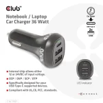 Club3D Φορτιστής Αυτοκινήτου 36W με μία Θύρα: 1xUSB - Image 2