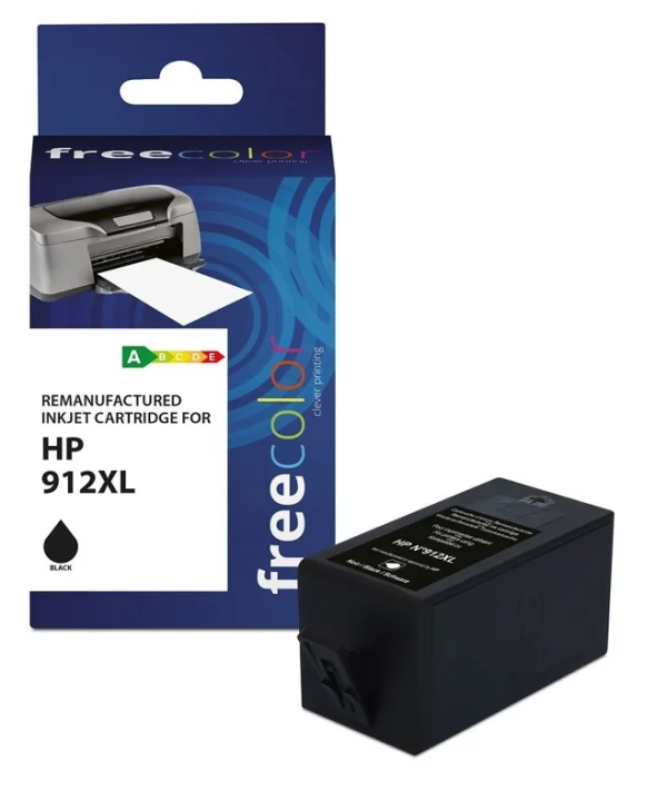 Freecolor Συμβατό Μελάνι Εκτυπωτή InkJet HP 912XL 9012 Σελίδων Μαύρο 1τμχ