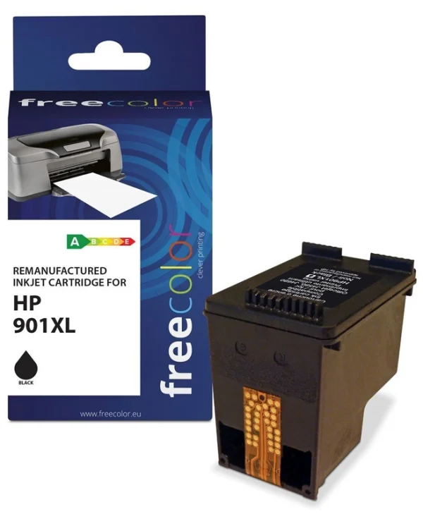 Freecolor Συμβατό Μελάνι Εκτυπωτή InkJet HP 901XL 700 Σελίδων Μαύρο 1τμχ