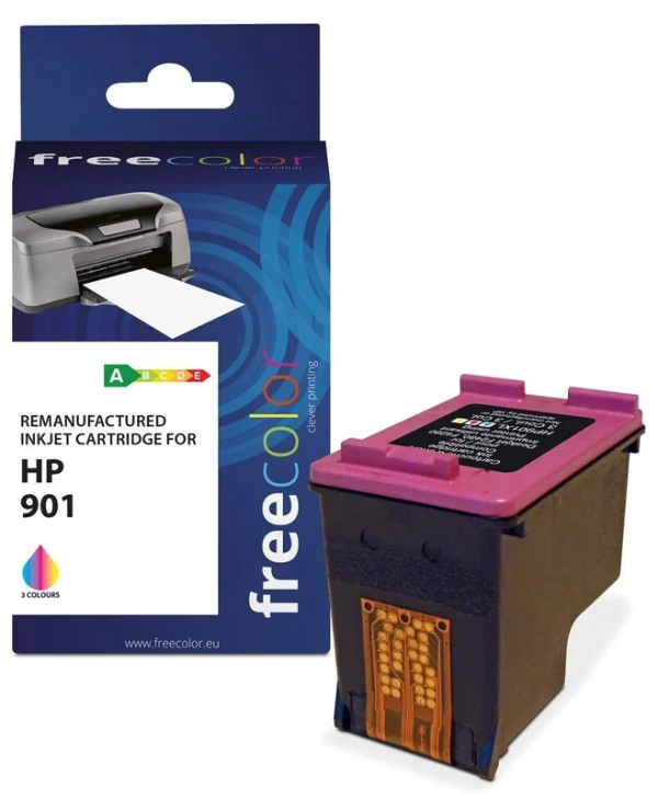 Freecolor Πακέτο Συμβατών Μελανιών Εκτυπωτή InkJet HP 901XL Πολλαπλό (Color) 1τμχ