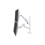 Ergotron LX Dual Stacking Επιτραπέζια Βάση για 2 Οθόνες έως 40" με Βραχίονα Λευκή
