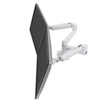 Ergotron LX Επιτραπέζια Βάση για 2 Οθόνες έως 27" με Βραχίονα Λευκή