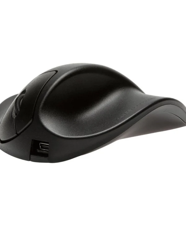 Bakker Elkhuizen HandShoeMouse Righthanded Small USB Wireless Ασύρματο Εργονομικό Ποντίκι Μαύρο