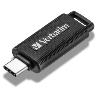 Verbatim Retractable 128GB USB 3.2 Stick με σύνδεση USB-C Μαύρο