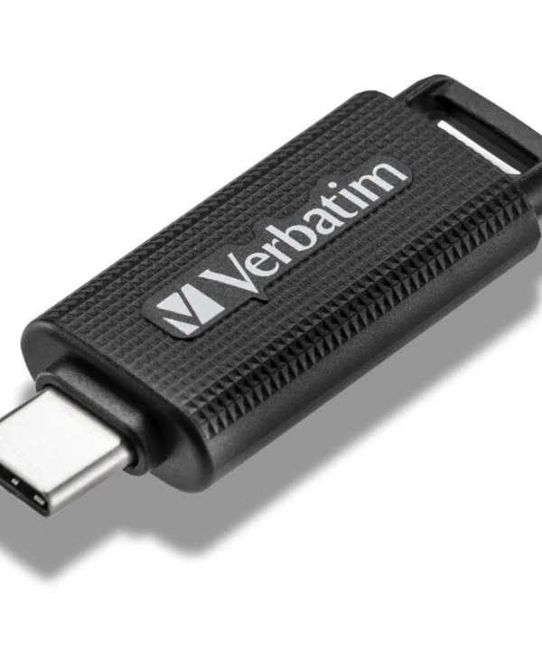 Verbatim Retractable 128GB USB 3.2 Stick με σύνδεση USB-C Μαύρο