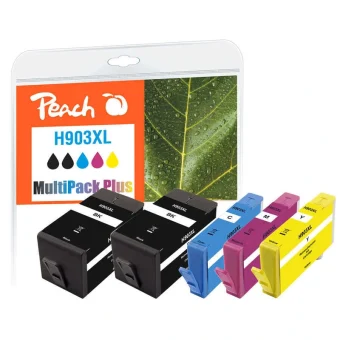 Peach Πακέτο Συμβατών Μελανιών Εκτυπωτή InkJet HP 2815 Σελίδων 25ml Μαύρο 5τμχ