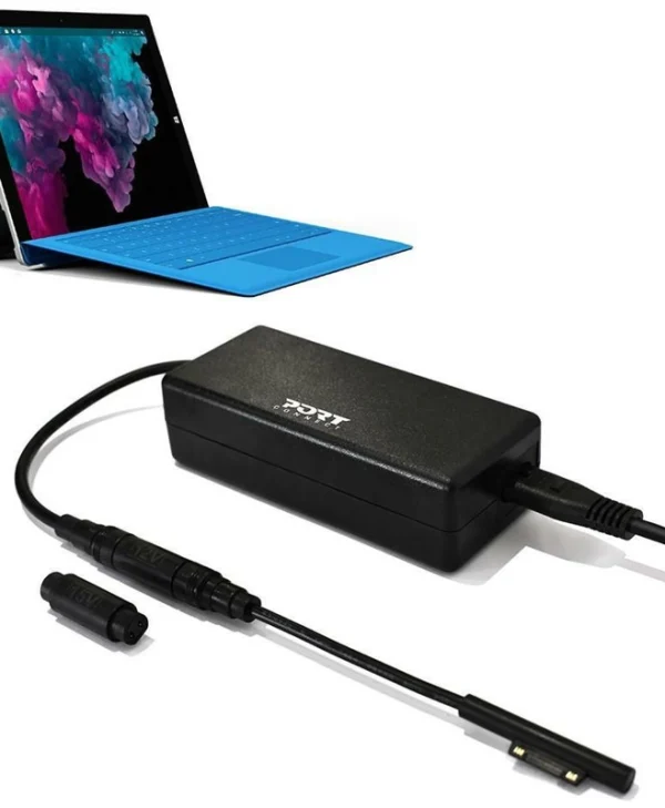 Port Designs Φορτιστής Laptop 60W 15V 4A για Microsoft με Αποσπώμενο Καλώδιο Τροφοδοσίας