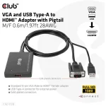 Club3D Μετατροπέας USB-A / VGA male σε HDMI female (CAC-1720) CAC-1720 - Image 2