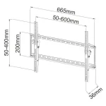 Techly ICA-PLB-161L Βάση Τηλεόρασης Τοίχου έως 65" και 50kg ICA-PLB-161L - Image 3