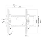 Neomounts PLASMA-W200 Βάση Τηλεόρασης Τοίχου έως 85" και 100kg Silver Ασημί PLASMA-W200 - Image 5