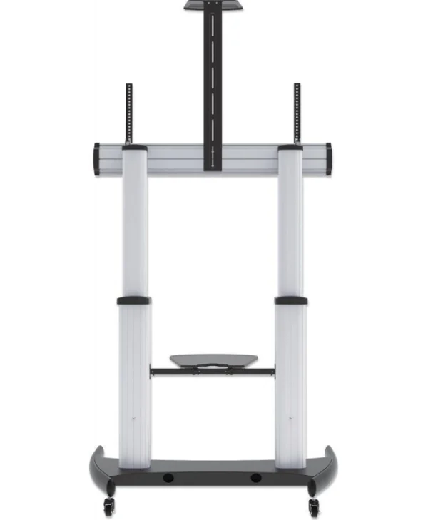 Manhattan Aluminum Heavy-Duty Height-Adjustable Multimedia Βάση Τηλεόρασης Δαπέδου έως 100" και 100kg