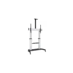 Manhattan Aluminum Heavy-Duty Height-Adjustable Multimedia Βάση Τηλεόρασης Δαπέδου έως 100" και 100kg - Image 2