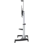 Manhattan Aluminum Heavy-Duty Height-Adjustable Multimedia Βάση Τηλεόρασης Δαπέδου έως 100" και 100kg - Image 8