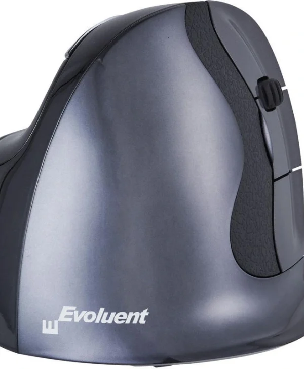 Bakker Elkhuizen Evoluent D Wireless Large Ασύρματο Εργονομικό Vertical Ποντίκι Γκρι