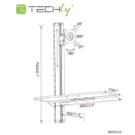 Techly Επιτοίχια Βάση Οθόνης έως 27" Ασημί (ICA-PLW-01) ICA-PLW-01 - Image 3