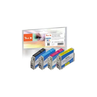 Peach Πακέτο Συμβατών Μελανιών Εκτυπωτή InkJet 13ml Μαύρο 4τμχ