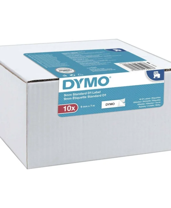 Dymo Ταινία Ετικετογράφου 7m x 9mm σε Λευκό Χρώμα 10τμχ