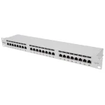Intellinet Patch Panel Shielded για Rack 1U 24 Θυρών cat6a Γκρι