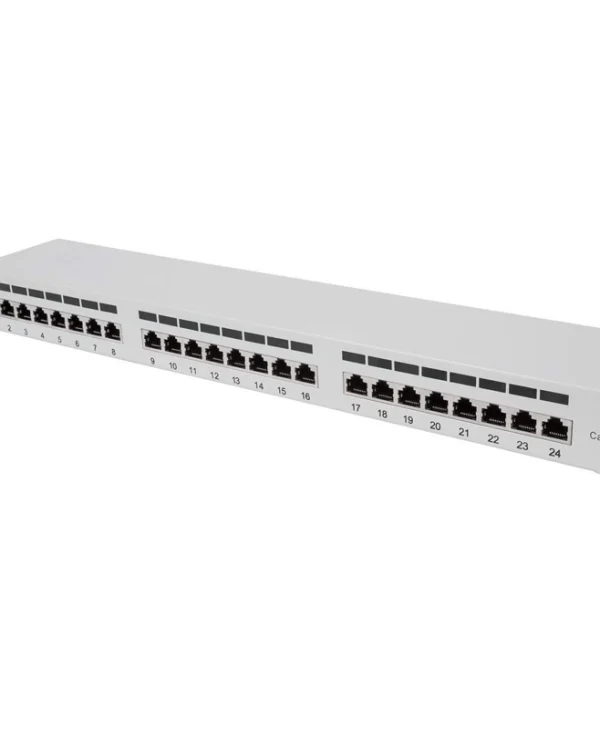 Intellinet Patch Panel Shielded για Rack 1U 24 Θυρών cat6a Γκρι