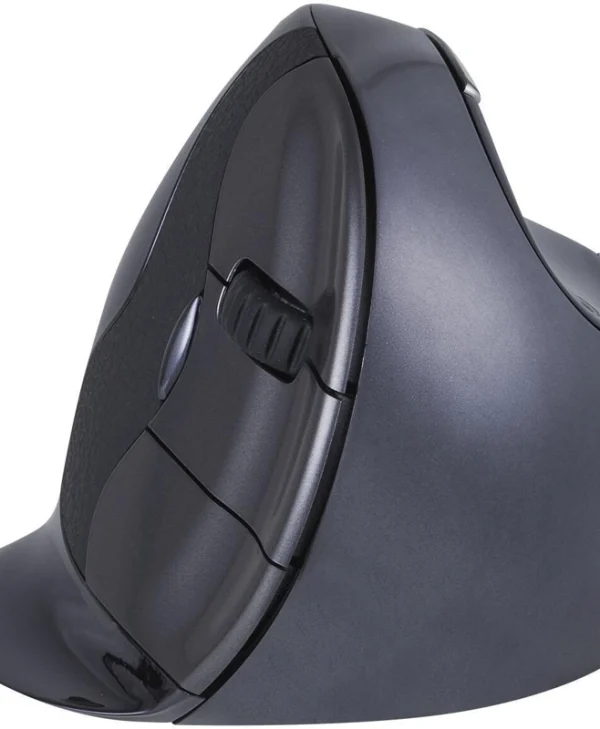 Bakker Elkhuizen Evoluent D Wireless Normal Ασύρματο Εργονομικό Vertical Ποντίκι Γκρι