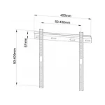 Techly ICA-PLB 114M Βάση Τηλεόρασης Τοίχου έως 55" και 45kg - Image 2
