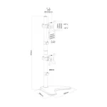 Newstar Επιτραπέζια Βάση για 2 Οθόνες έως 32" (FPMA-D550DDVBLACK) FPMA-D550DDVBLACK - Image 3