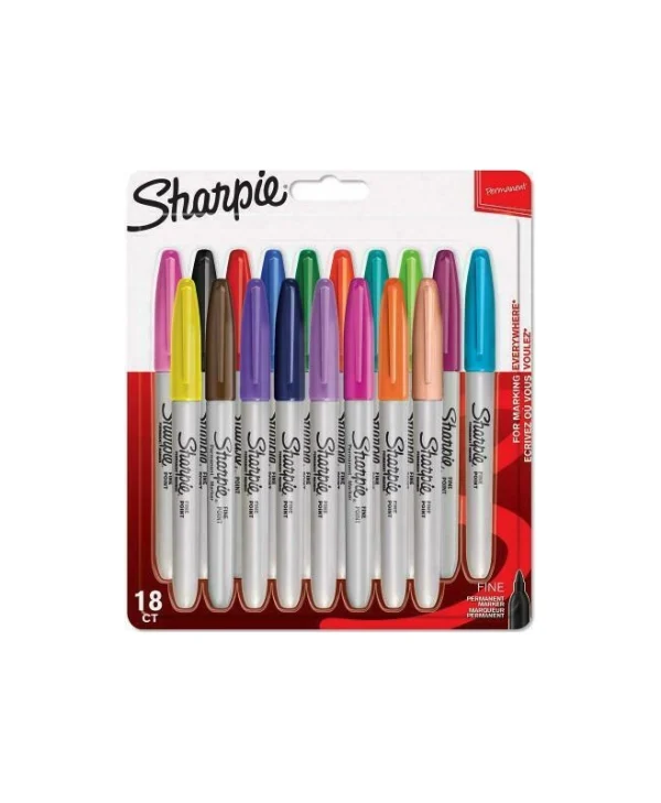 Sharpie Permanent Ανεξίτηλοι Μαρκαδόροι Assorted Colours Σετ 18 χρώματα