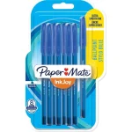 Papermate Paper Mate Στυλό Διαρκείας Inkjoy 100 Καπάκι 8τμχ M Μπλε
