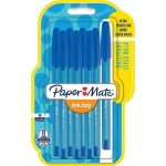 Papermate Paper Mate Στυλό Διαρκείας Inkjoy 100 Καπάκι 8τμχ M Μπλε - Image 2