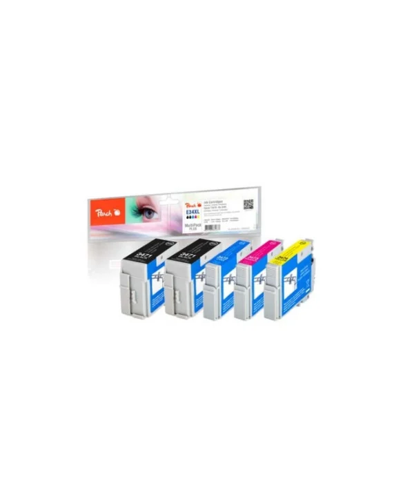 Peach Πακέτο Συμβατών Μελανιών Εκτυπωτή InkJet 22ml Μαύρο 5τμχ