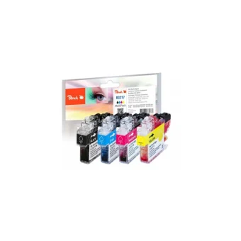 Peach Πακέτο Συμβατών Μελανιών Εκτυπωτή InkJet Brother 15ml Μαύρο 4τμχ