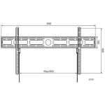Techly ICA-PLB 840 Βάση Τηλεόρασης Τοίχου έως 80" και 60kg - Image 3