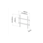 Techly ICA-PLB 162MW Βάση Τηλεόρασης Τοίχου έως 55" και 45kg - Image 2