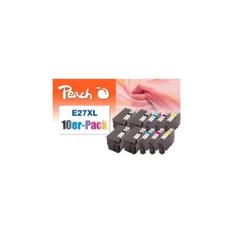 Peach Συμβατό Μελάνι Εκτυπωτή InkJet 0F319986 20ml Μαύρο 10τμχ