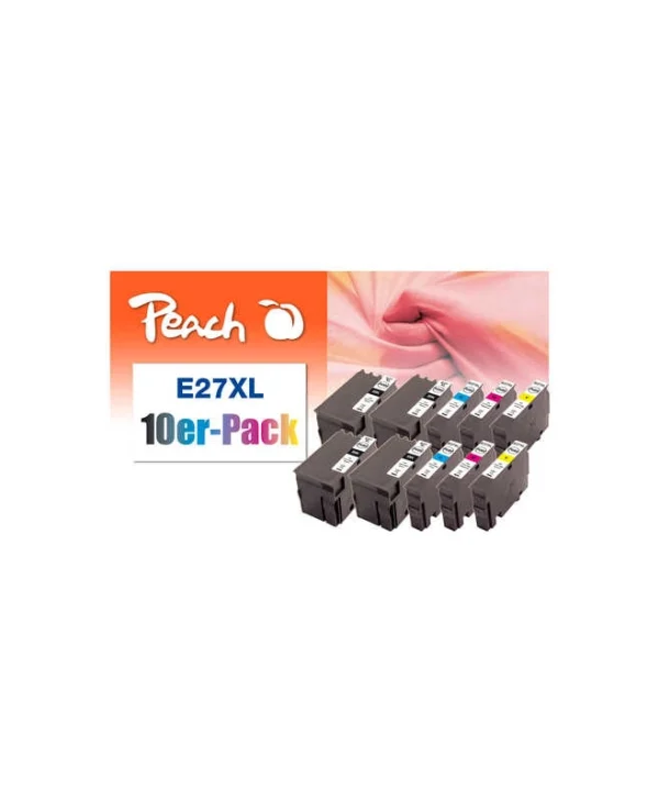 Peach Συμβατό Μελάνι Εκτυπωτή InkJet 0F319986 20ml Μαύρο 10τμχ