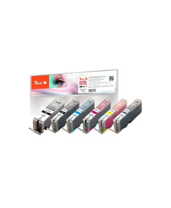 Peach Συμβατό Μελάνι Εκτυπωτή InkJet 23ml Μαύρο 1τμχ