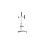 Manhattan Aluminum Height-Adjustable Multimedia Βάση Τηλεόρασης Δαπέδου έως 70" και 50kg - Image 2