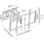 Manhattan 461221 Επιτοίχια έως 100" και 80kg 461221 - Image 10