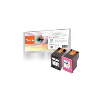 Peach Συμβατό Μελάνι Εκτυπωτή InkJet 0F319637 Μαύρο 2τμχ