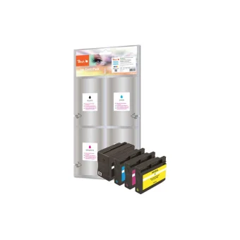 Peach H932XL/H933XL Πακέτο Συμβατών Μελανιών Εκτυπωτή InkJet HP 8.5ml Πολλαπλό (Color) 4τμχ