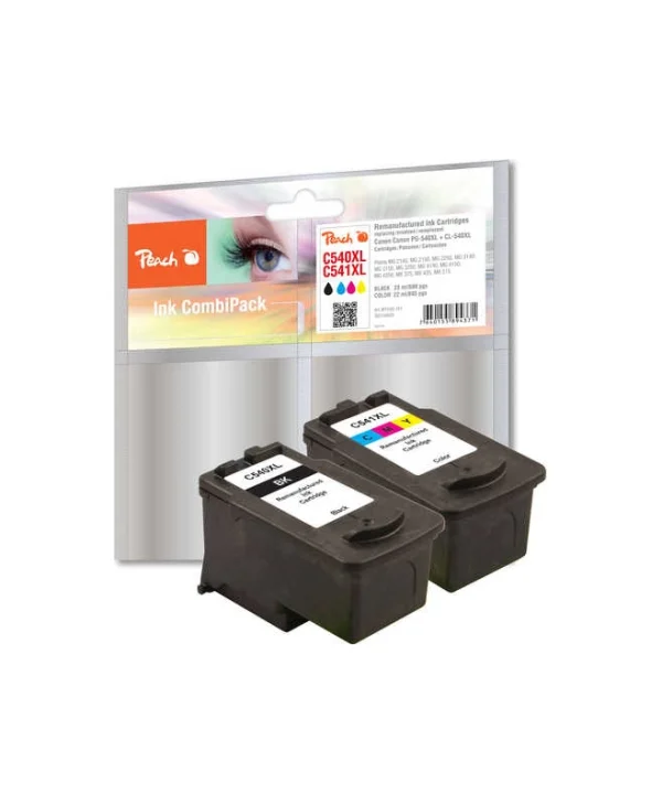 Peach C540XL-C541XL Πακέτο Συμβατών Μελανιών Εκτυπωτή InkJet Canon 21ml Πολλαπλό (Color) 2τμχ