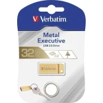 Verbatim Metal Executive 32GB USB 3.0 Stick Χρυσό - Image 4