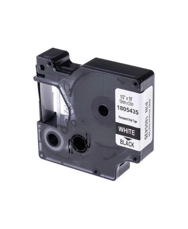 Dymo Ταινία Ετικετογράφου 5.5m x 12mm σε Μαύρο Χρώμα
