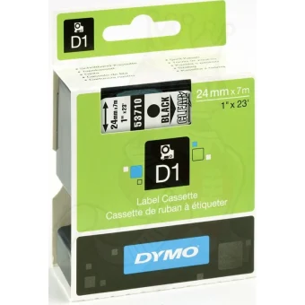 Dymo D1 Ταινία Ετικετογράφου 7m x 24mm σε Μαύρο Χρώμα
