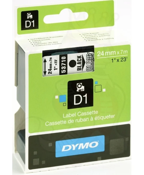 Dymo D1 Ταινία Ετικετογράφου 7m x 24mm σε Μαύρο Χρώμα