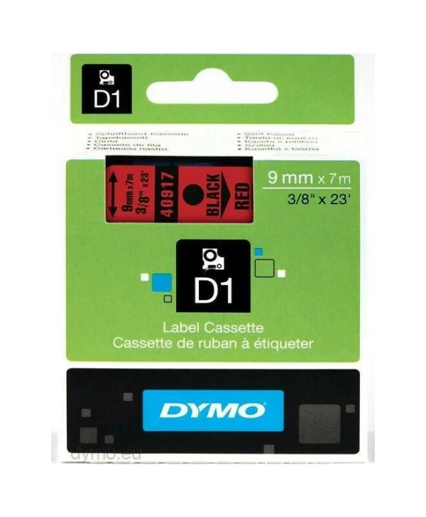 Dymo 40917 Ταινία Ετικετογράφου 7m x 9mm σε Κόκκινο Χρώμα