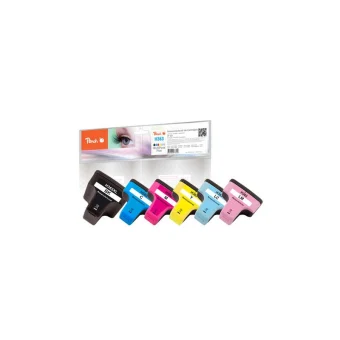 Peach Συμβατό Μελάνι Εκτυπωτή InkJet 0F319010 34ml Μαύρο 6τμχ