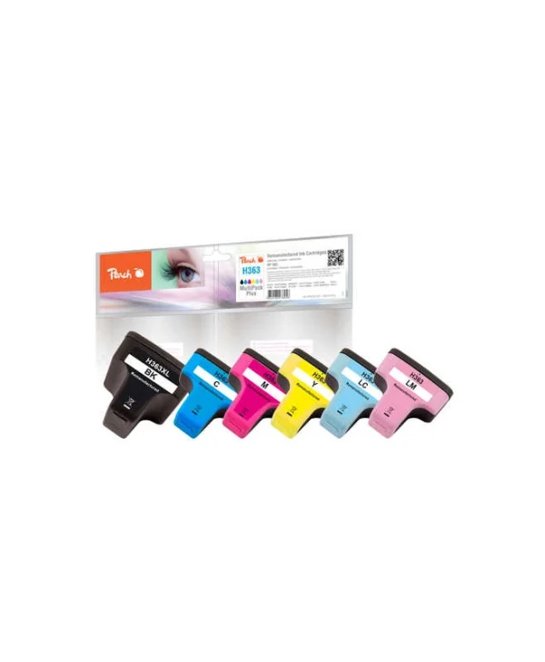 Peach Συμβατό Μελάνι Εκτυπωτή InkJet 0F319010 34ml Μαύρο 6τμχ
